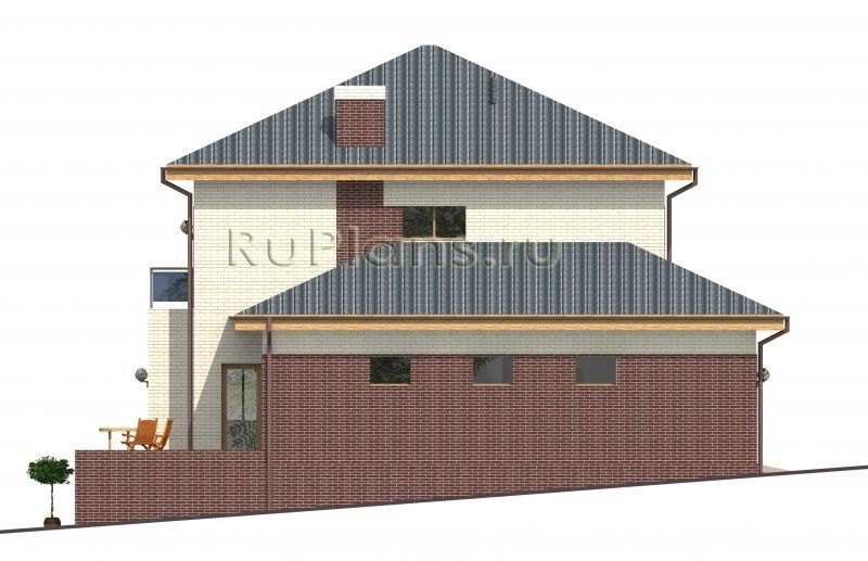 Проект кирпичного дома №481 на заказ