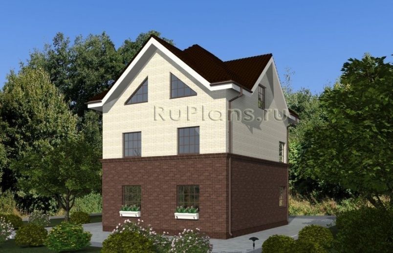 Проект кирпичного дома №478 на заказ
