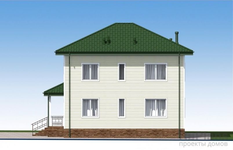 Проект кирпичного дома №582 на заказ