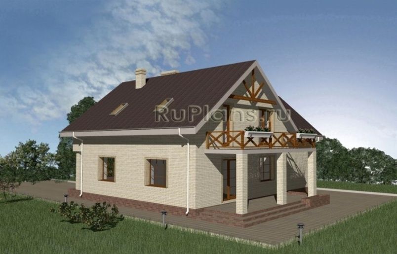 Проект кирпичного дома №334 на заказ