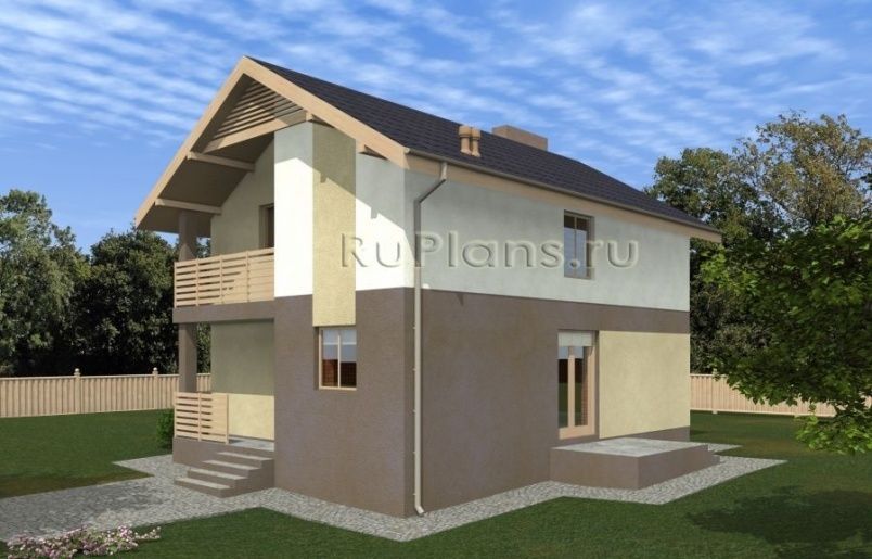 Проект кирпичного дома №504 на заказ