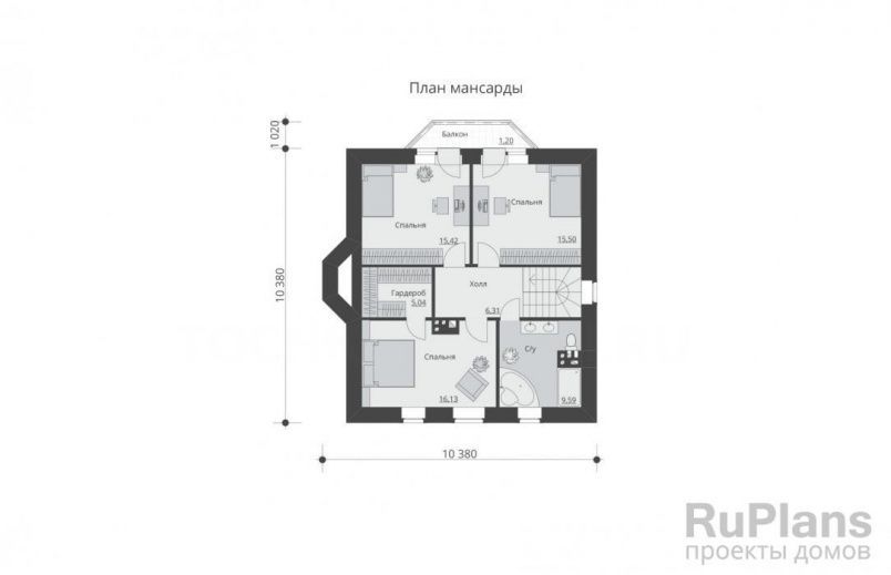 Проект кирпичного дома №556 на заказ