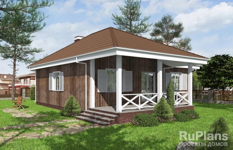 Проект каркасного дома №480 на заказ