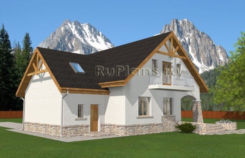 Проект кирпичного дома №495 на заказ