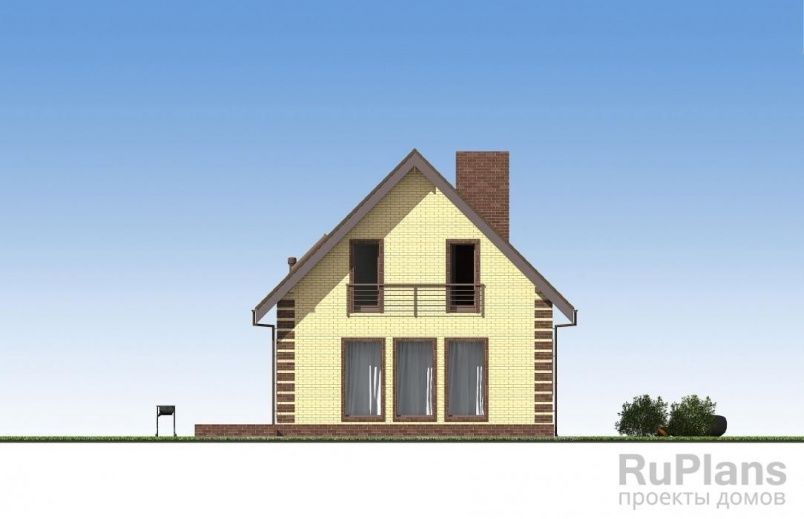 Проект блочного дома №162 на заказ